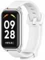 PASEK OPASKA Z ETUI DO XIAOMI REDMI SMART BAND 2 / MI BAND 8 ACTIVE - BIAŁY