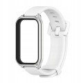 PASEK OPASKA Z ETUI DO XIAOMI REDMI SMART BAND 2 / MI BAND 8 ACTIVE - BIAŁY