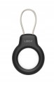 ETUI ZE STALOWĄ LINKĄ DO APPLE AIRTAG BRELOK CASE NA LOKALIZATOR - CZARNE
