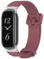 PASEK DO SMARTBAND XIAOMI MI BAND 8/9/10 MIĘKKA WYGODNA OPASKA - BORDOWY