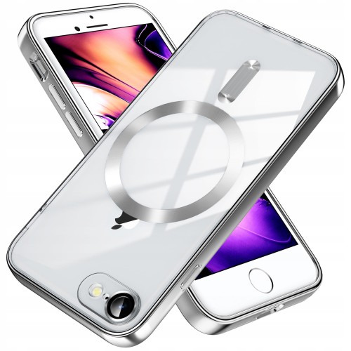 ETUI DO IPHONE 7/8/SE-2020/SE-2022 OCHRONA APARATU DO MAGSAFE | SREBRNY