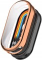 ETUI 2W1 Z OSŁONĄ NA EKRAN DO SMARTBAND XIAOMI MI BAND 8 / 9 - RÓŻOWE ZŁOTO