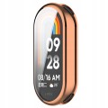 ETUI 2W1 Z OSŁONĄ NA EKRAN DO SMARTBAND XIAOMI MI BAND 8 / 9 - RÓŻOWE ZŁOTO