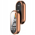 ETUI 2W1 Z OSŁONĄ NA EKRAN DO SMARTBAND XIAOMI MI BAND 8 / 9 - RÓŻOWE ZŁOTO