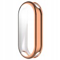 ETUI 2W1 Z OSŁONĄ NA EKRAN DO SMARTBAND XIAOMI MI BAND 8 / 9 - RÓŻOWE ZŁOTO
