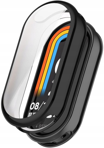 ETUI 2W1 Z OSŁONĄ NA EKRAN DO SMARTBAND XIAOMI MI BAND 8 / 9 - CZARNY
