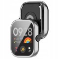 ETUI OBUDOWA 2W1 Z OSŁONĄ NA EKRAN DO XIAOMI REDMI WATCH 4 - SREBRNY