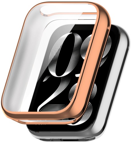 ETUI OBUDOWA 2W1 Z OSŁONĄ NA EKRAN DO XIAOMI MI BAND 8 PRO - RÓŻOWE ZŁOTO