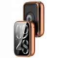 ETUI OBUDOWA 2W1 Z OSŁONĄ NA EKRAN DO XIAOMI MI BAND 8 PRO - RÓŻOWE ZŁOTO