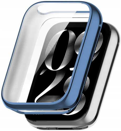 ETUI OBUDOWA 2W1 Z OSŁONĄ NA EKRAN DO XIAOMI MI BAND 8 PRO - GRANATOWY