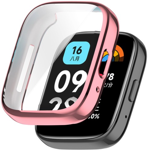 ETUI OBUDOWA 2W1 Z OSŁONĄ NA EKRAN DO XIAOMI REDMI WATCH 3 ACTIVE - RÓŻOWY