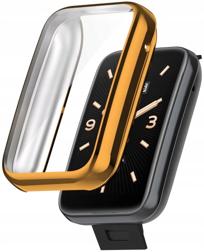 ETUI OBUDOWA 2W1 Z OSŁONĄ NA EKRAN DO XIAOMI MI BAND 7 PRO - RÓŻOWE ZŁOTO
