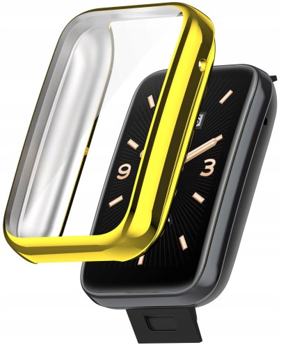 ETUI OBUDOWA 2W1 Z OSŁONĄ NA EKRAN DO XIAOMI MI BAND 7 PRO - ZŁOTY