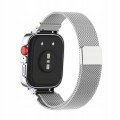 PASEK BRANSOLETA Z WBUDOWANYM ETUI DO HUAWEI WATCH FIT 3 - SREBRNY