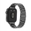 PASEK BRANSOLETA DO HUAWEI WATCH FIT 3 / 4 / 4 PRO / 5 / 5 PRO OPASKA STALOWA - CZARNY