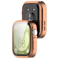 ETUI OBUDOWA 2W1 Z OSŁONĄ NA EKRAN DO HUAWEI WATCH FIT 3 - RÓŻOWE ZŁOTO