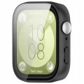 ETUI OCHRONNE + SZKŁO HARTOWANE 2W1 DO HUAWEI WATCH FIT 3 - CZARNY MAT