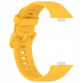 PASEK DO HUAWEI WATCH FIT 3 / 4 / 4 PRO / 5 / 5 PRO OPASKA SOLIDNE ZACZEPY - ŻÓŁTY