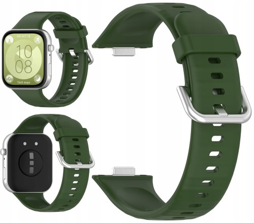 PASEK DO HUAWEI WATCH FIT 3 / 4 / 4 PRO / 5 / 5 PRO OPASKA PREMIUM DO SMARTWATCHA - ZIELONY