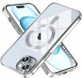 ETUI DO IPHONE 13 PRZEŹROCZYSTE OCHRONA APARATÓW DO MAGSAFE | SREBRNY