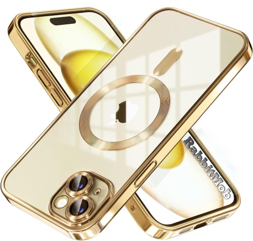 ETUI DO IPHONE 13 MINI PRZEŹROCZYSTE OCHRONA APARATÓW DO MAGSAFE | ZŁOTY
