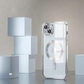 ETUI DO IPHONE 15 PLUS PRZEŹROCZYSTE OCHRONA APARATÓW DO MAGSAFE | SREBRNY