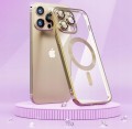 ETUI DO IPHONE 13 PRO PRZEŹROCZYSTE OCHRONA APARATÓW DO MAGSAFE | ZŁOTY