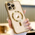 ETUI DO IPHONE 13 PRO MAX PRZEŹROCZYSTE OCHRONA APARATÓW DO MAGSAFE | ZŁOTY