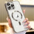 ETUI DO IPHONE 13 PRO MAX PRZEŹROCZYSTE OCHRONA APARATÓW DO MAGSAFE | SREBRNY