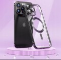ETUI DO IPHONE 14 PRO MAX PRZEŹROCZYSTE OCHRONA APARATÓW DO MAGSAFE | CZARNY