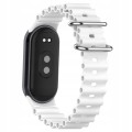 PASEK DO XIAOMI MI BAND 8/9/10 MOCNA SILIKONOWA OPASKA, BIAŁY