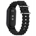 PASEK DO XIAOMI MI BAND 8/9/10 MOCNA SILIKONOWA OPASKA, CZARNY
