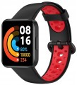 DWUKOLOROWY PASEK SILIKONOWY DO XIAOMI REDMI WATCH 2 LITE – SPORTOWY, CZARNO CZERWONY