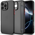 ETUI DO IPHONE 16 PRO MAX MATOWE CASE OCHRONA APARATU WZMACNIANE | CZARNY