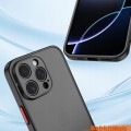 ETUI DO IPHONE 16 PRO MAX MATOWE CASE OCHRONA APARATU WZMACNIANE | CZARNY