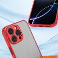 ETUI DO IPHONE 16 PRO MAX MATOWE CASE OCHRONA APARATU WZMACNIANE | CZERWONY