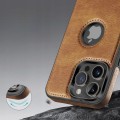 ETUI SKÓRZANE ELEGANCKIE DO IPHONE 16 PRO MAX PREMIUM EKO-SKÓRA - BRĄZOWY