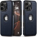 ETUI SKÓRZANE ELEGANCKIE DO IPHONE 16 PRO MAX PREMIUM EKO-SKÓRA - GRANATOWY