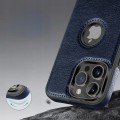 ETUI SKÓRZANE ELEGANCKIE DO IPHONE 16 PRO MAX PREMIUM EKO-SKÓRA - GRANATOWY