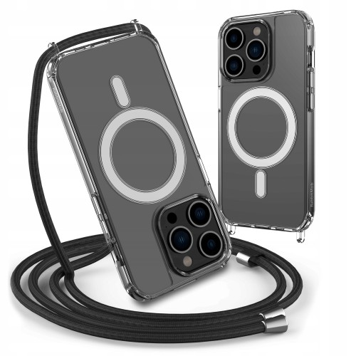 ETUI DO IPHONE 16 PRO MAX DO MAGSAFE CASE ZE SZNURKIEM SMYCZĄ WZMACNIANE