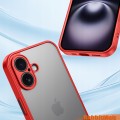 ETUI DO IPHONE 16 MATOWE CASE OCHRONA APARATU WZMACNIANE | CZERWONY