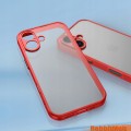 ETUI DO IPHONE 16 MATOWE CASE OCHRONA APARATU WZMACNIANE | CZERWONY