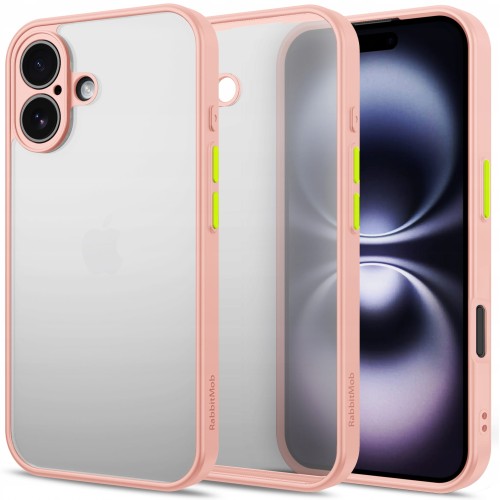 ETUI DO IPHONE 16 MATOWE CASE OCHRONA APARATU WZMACNIANE | RÓŻOWY