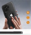 ETUI SKÓRZANE ELEGANCKIE DO IPHONE 16 PREMIUM CASE EKO-SKÓRA - CZARNY