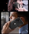 ETUI SKÓRZANE ELEGANCKIE DO IPHONE 16 PREMIUM CASE EKO-SKÓRA - CZARNY