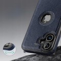 ETUI SKÓRZANE ELEGANCKIE DO IPHONE 16 PREMIUM CASE EKO-SKÓRA - GRANATOWY