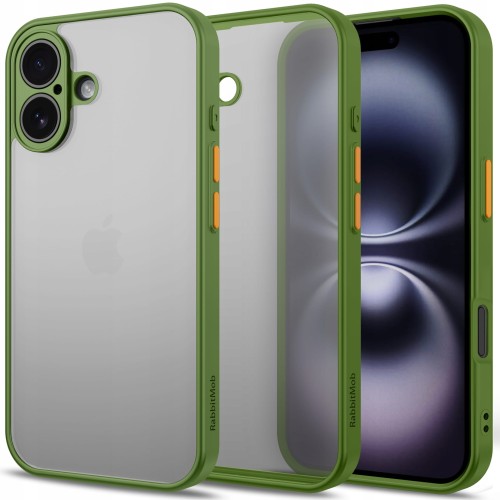 ETUI DO IPHONE 16 PLUS MATOWE CASE OCHRONA APARATU WZMACNIANE | KHAKI