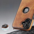 ETUI SKÓRZANE ELEGANCKIE DO IPHONE 16 PLUS PREMIUM CASE EKO-SKÓRA - BRĄZOWY