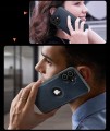 ETUI SKÓRZANE ELEGANCKIE DO IPHONE 16 PLUS PREMIUM EKO-SKÓRA - GRANATOWY