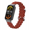 BRANSOLETA PASEK Z RAMKĄ DO XIAOMI REDMI SMART BAND PRO - WINE